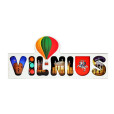 Vilnius Fridge Magnet with City Symbols
